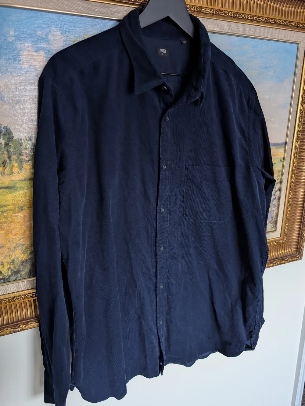 Uniqlo Dark Navy Corduroy Shirt XL